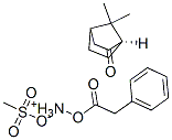 (R)-(alpha-phenylacetoxy)ammonium (-)-7,7-dimethyl-2-oxobicyclo[2.2.1]heptane-1-methylsulphonate Struktur