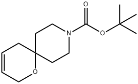 1-Oxa-9-azaspiro[5.5]undec-3-ene-9-carboxylic acid, 1,1-diMethylethyl ester Struktur