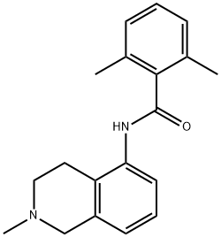 2,6-Dimethyl-N-(1,2,3,4-tetrahydro-2-methylisoquinolin-5-yl)benzamide Struktur