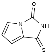 1,2-Dihydro-1-thioxo-3H-pyrrolo[1,2-c]imidazol-3-one Struktur