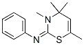 3,4,4,6-Tetramethyl-2-phenylimino-3,4-dihydro-4H-1,3-thiazine Struktur