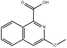 3-methoxy-1-Isoquinolinecarboxylic acid Struktur