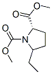 1,2-Pyrrolidinedicarboxylicacid,5-ethyl-,dimethylester,(2S)-(9CI) Struktur