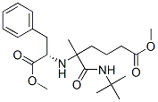 L-Phenylalanine, N-[1-[[(1,1-dimethylethyl)amino]carbonyl]-5-methoxy-1-methyl-5-oxopentyl]-, methyl ester (9CI) Struktur