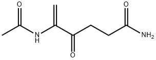 5-(Acetylamino)-4-oxo-5-hexenamide Struktur