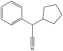 2-Cyclopentyl-2-phenylacetonitrile Struktur