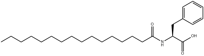 N-Hexadecanoyl-L-phenlyalanine Struktur