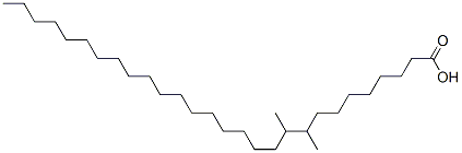 9,10-Dimethyloctacosanoic acid Struktur