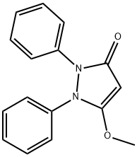 3-Pyrazolin-5-one, 1,2-diphenyl-3-methoxy- Struktur