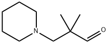 1-piperidinepropanal, alpha,alpha-dimethyl- Struktur