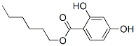 2,4-Dihydroxybenzoic acid hexyl ester Struktur