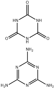 Melamine cyanurate Struktur