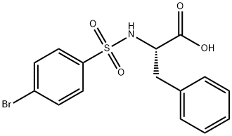 2-([(4-BROMOPHENYL)SULFONYL]AMINO)-3-PHENYLPROPANOIC ACID Struktur