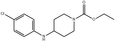 ethyl 4-[(4-chlorophenyl)amino]piperidine-1-carboxylate  Struktur