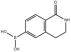 (1,2,3,4-TETRAHYDRO-1-OXO-6-ISOQUINOLINYL)-BORONIC ACID Struktur