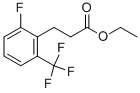 3-(2-FLUORO-6-TRIFLUOROMETHYL-PHENYL)-PROPIONIC ACID ETHYL ESTER Struktur