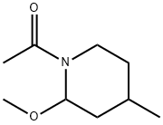 Piperidine, 1-acetyl-2-methoxy-4-methyl- (9CI) Struktur