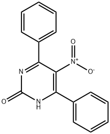 5-Nitro-4,6-diphenylpyrimidin-2(1H)-one Struktur