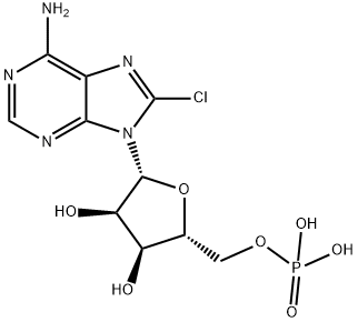 8-CHLOROADENOSINE-5'-O-MONOPHOSPHATE SODIUM SALT Struktur