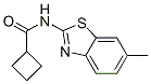 Cyclobutanecarboxamide, N-(6-methyl-2-benzothiazolyl)- (9CI) Struktur