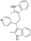 3,3'-[1-(4-Pyridinyl)-1,2-ethanediyl]bis(2-methyl-1H-indole) Struktur