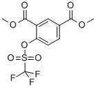 4-[[(TRIFLUOROMETHYL)SULFONYL]OXY]-1,3-BENZENEDICARBOXYLIC ACID DIMETHYL ESTER Struktur