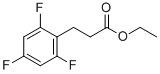 3-(2,4,6-TRIFLUORO-PHENYL)-PROPIONIC ACID ETHYL ESTER Struktur