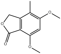 5,7-DIMETHOXY-4-METHYL-3H-ISOBENZOFURAN-1-ONE Struktur