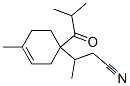 3-[1-(2-Methyl-1-oxopropyl)-4-methyl-3-cyclohexen-1-yl]butanenitrile Struktur