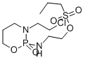 1-Propanesulfonic acid, 2-((3-(2-chloroethyl)tetrahydro-2H-1,3,2-oxaza phosphorin-2-yl)amino)ethyl ester, P-oxide Struktur