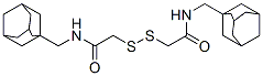 2,2-dithiobis(N-(1-adamantyl)methyl)acetamide Struktur