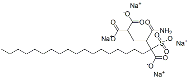 TETRASODIUM DICARBOXYETHYL STEARYL SULFOSUCCINAMATE Struktur