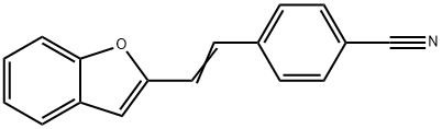 4-[2-(2-benzofuryl)vinyl]benzonitrile Struktur