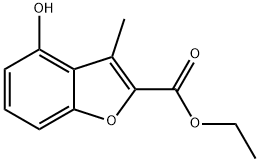 ETHYL 4-HYDROXY-3-METHYLBENZOFURAN-2-CARBOXYLATE Struktur