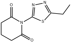 2,6-Piperidinedione, 1-(5-ethyl-1,3,4-thiadiazol-2-yl)- (9CI) Struktur