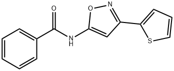 N-(3-thiophen-2-yloxazol-5-yl)benzamide Struktur