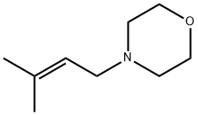 Morpholine,  4-(3-methyl-2-butenyl)-  (9CI) Struktur