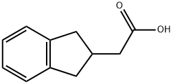 2-Indanylacetic acid Struktur