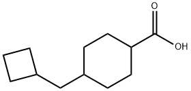 4-(cyclobutylmethyl)cyclohexane-1-carboxylic acid Struktur