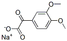 sodium 3,4-dimethoxyphenylglyoxylate Struktur