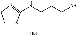 1,3-Propanediamine, N-(4,5-dihydro-2-thiazolyl)-, monohydrobromide Struktur