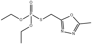 2-(diethoxyphosphorylsulfanylmethyl)-5-methyl-1,3,4-oxadiazole Struktur