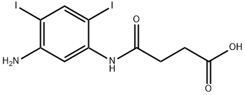 3-[(5-Amino-2,4-diiodophenyl)carbamoyl]propionic acid Struktur