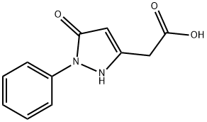 (5-OXO-1-PHENYL-2,5-DIHYDRO-1H-PYRAZOL-3-YL)ACETIC ACID Struktur