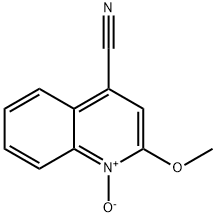 4-Quinolinecarbonitrile,  2-methoxy-,  1-oxide Struktur