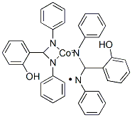 N,N'-bis(salicylidene)dianilinocobalt(II) Struktur