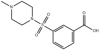 3-(4-Methyl-1-piperazinylsulfonyl)benzoic Acid Struktur