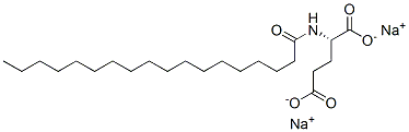 disodium N-(1-oxooctadecyl)-L-glutamate Struktur