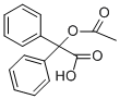 2-acetyloxy-2,2-diphenyl-acetic acid Struktur