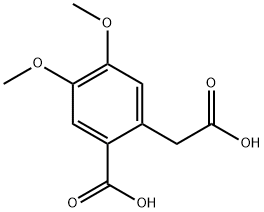 2-(CarboxyMethyl)-4,5-diMethoxybenzoic acid Struktur